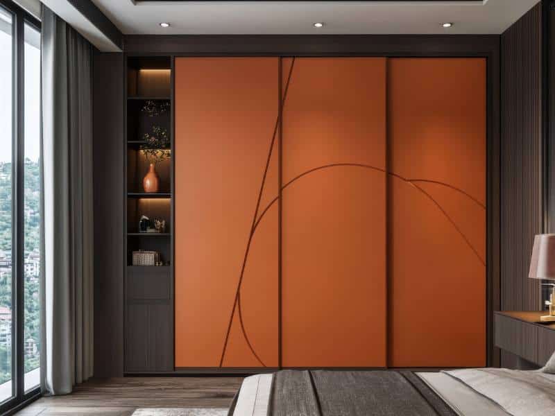 ארון מודפס בחדר השינה