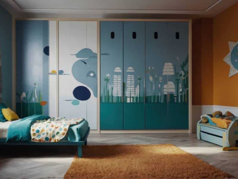 ארון מודפס בחדר ילדים