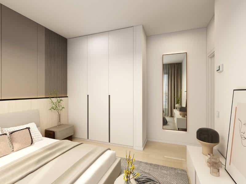 ארון קיר בחדר שינה