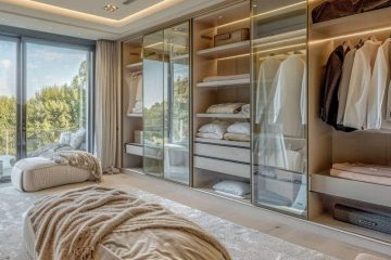 ארונות הזזה בשילוב זכוכית שקופה: מראה יוקרתי או מבולגן?