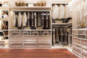 חדרי ארונות פתוחים: עיצוב נקי וטיפים לשמירה על סדר